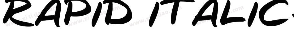 Rapid Italic字体转换